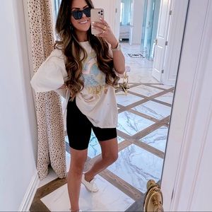 Nasty Gal Black High Waisted Biker Shorts